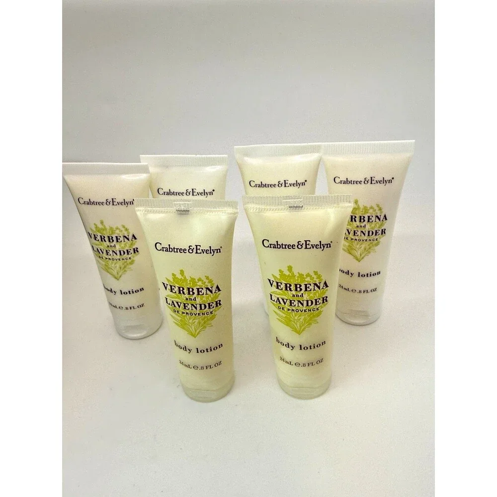Crabtree & Evelyn Verbena Lavender Travel Set 12Pc Shampoo Lotion Conditioner